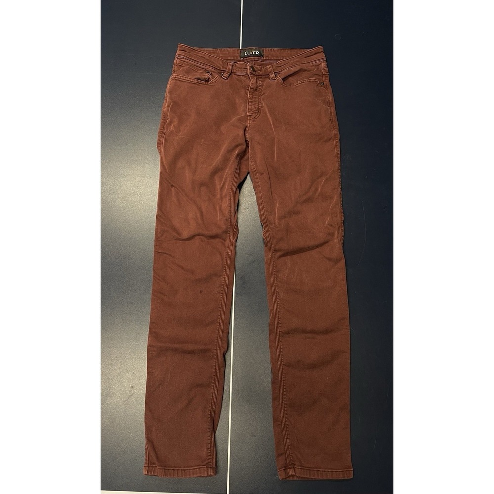 Duer N2X Slim Fit Pants, Men's 32x32 Deep Red